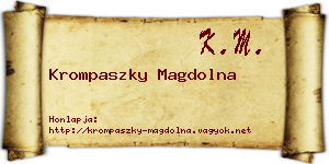 Krompaszky Magdolna névjegykártya